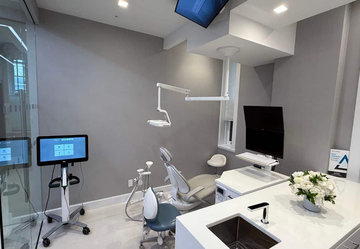 Inside the Park Avenue office of Lemchen Salzer Orthodontics in New York City